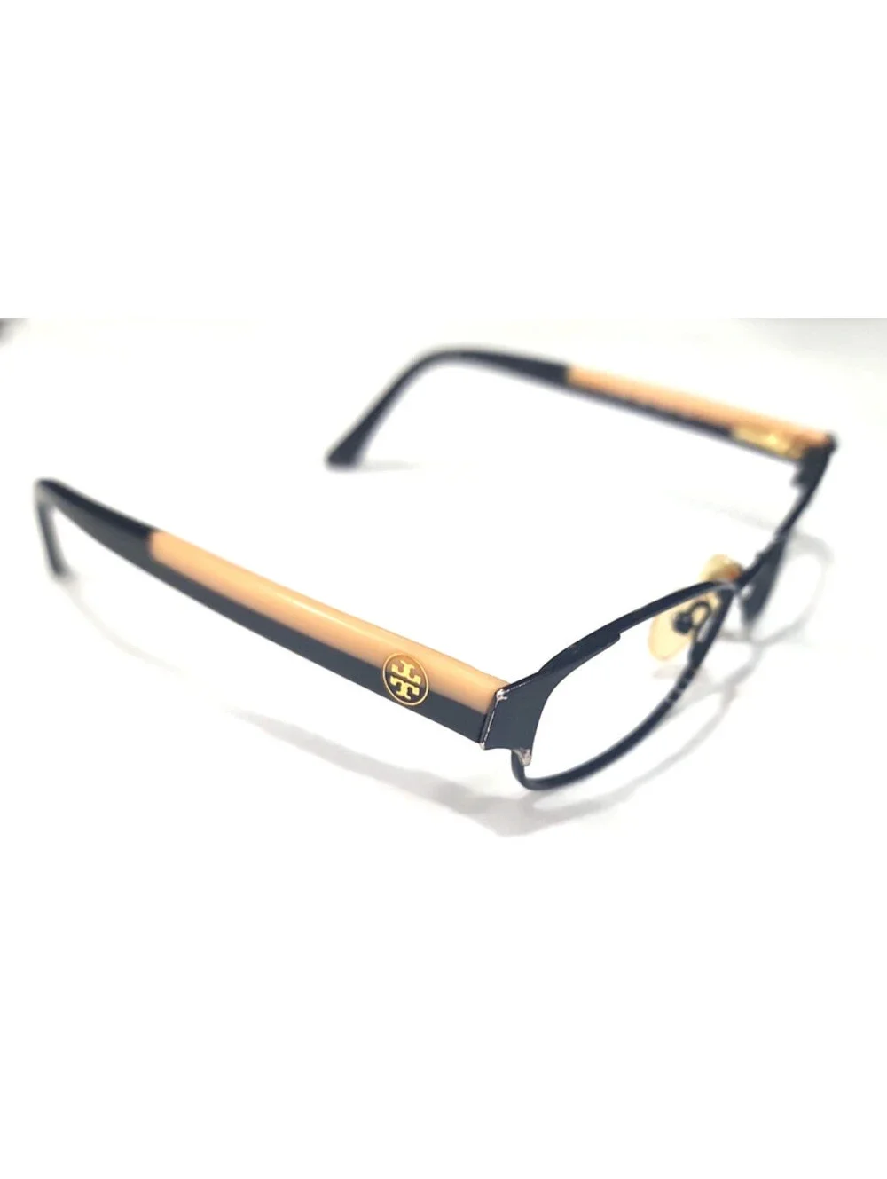Tory Burch TY1037 3009 Small Black Oval Eyeglasses 50-17 140
